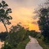 park trail along a river